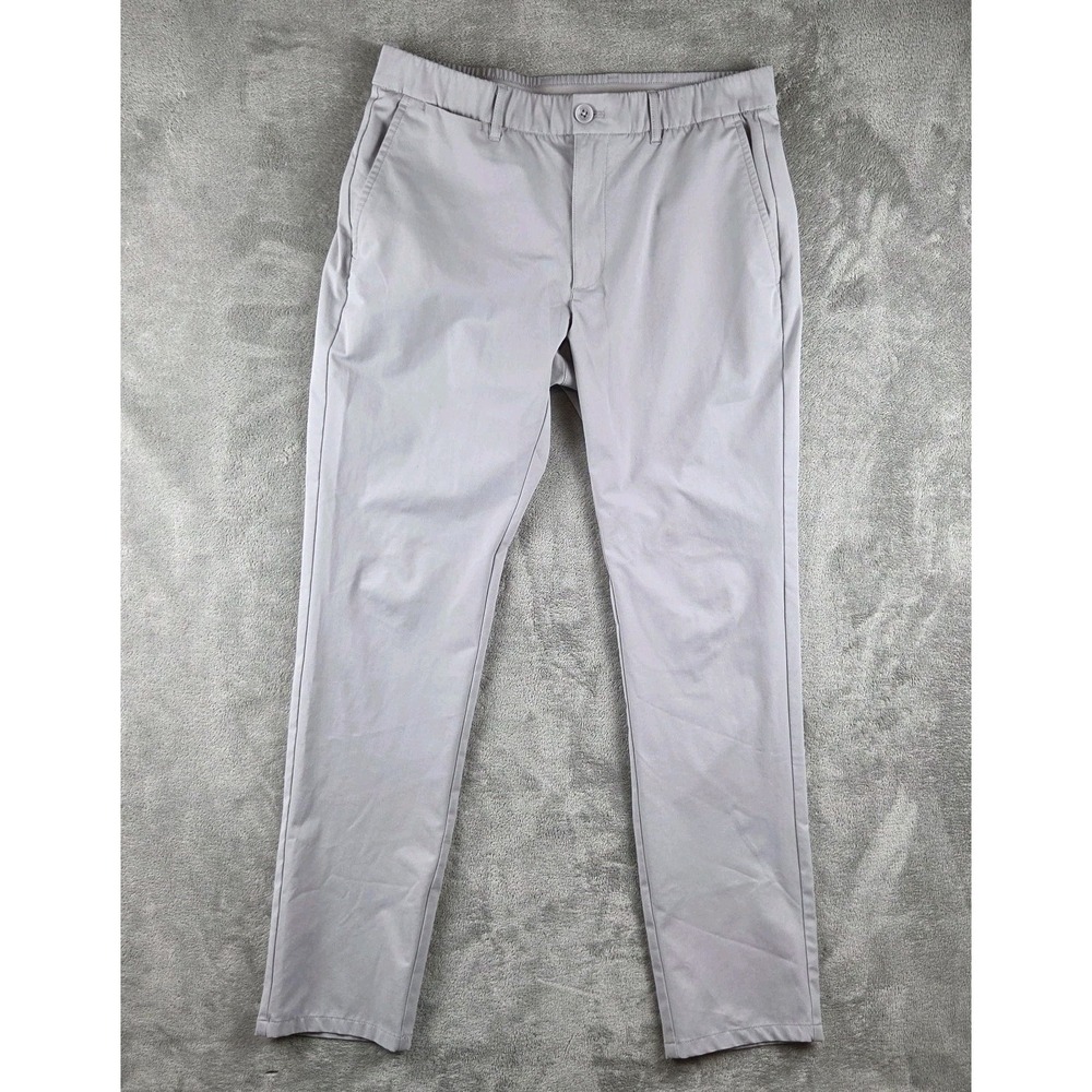 Holderness & Bourne Garvey Gray Golf Chino Pants Mens 33x32(31x31) Soft Stretchy